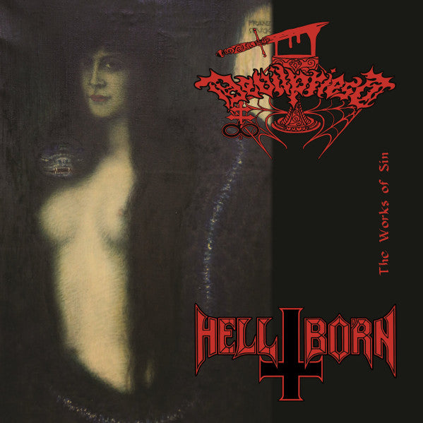 Devilpriest / Hell-Born - The Works of Sin split LP