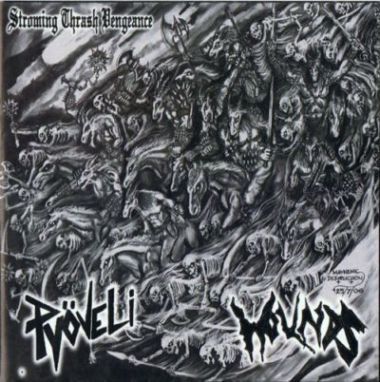 Wounds / Pyoveli - Storming Thrash Vengeance split CD