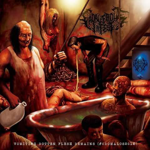 Corrosive Vomit / Cadaverous Infest - Vomiting Rotten Flesh Remains split CD